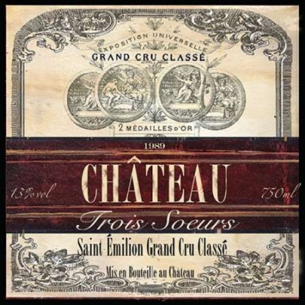 Grand Vin Wine Label II Poster Print by Tre Sorelle Studios - Item # VARPDXRB7628TS